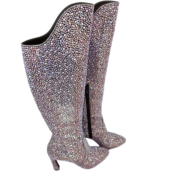 Auth Christian Louboutin Austrian Strass Boots Taylor Swift Eras Tour Lover 39 - Picture 6 of 15